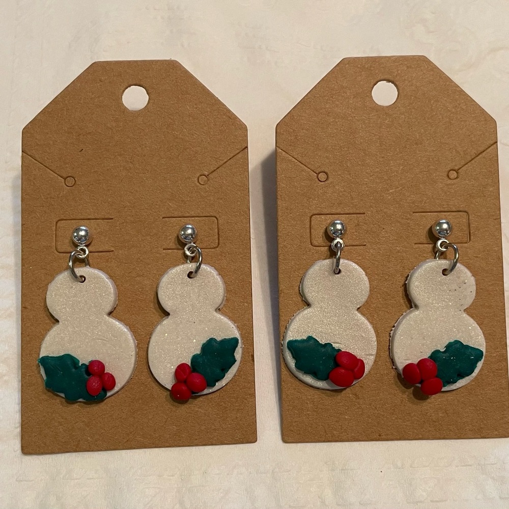 Snowman ⛄️ earrings.